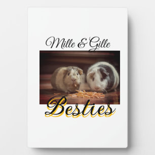 Plaque Photo Animaux de compagnie amis besties ajouter nom anim