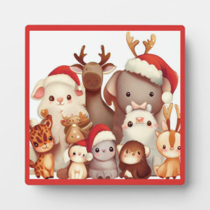 Plaque Photo Animaux de Noël 3