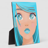 PLAQUE PHOTO ANIME CARTOON GIRL (Côté)