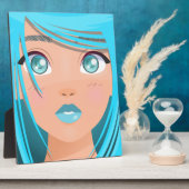 PLAQUE PHOTO ANIME CARTOON GIRL (Côté)