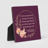 Plaque Photo Anne Of Green Gables Citation I - Style mignon (Recto)