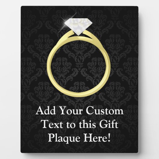 Plaque Photo Anneau diamant solitaire (Devant)