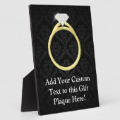 Plaque Photo Anneau diamant solitaire (Côté)