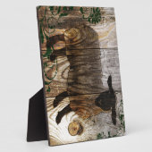 Plaque Photo année du mouton en bois (Côté)