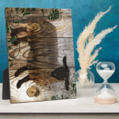 Plaque Photo année du mouton en bois (Côté)