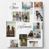 Plaque Photo Année en instants Photo Collage Coordonnées Keepsa (Devant)