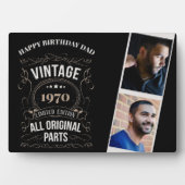 Plaque Photo ANNÉE NÉ PHOTOS Anniversaire Keepsaké Cadeau pour  (Devant)