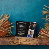 Plaque Photo ANNÉE NÉ PHOTOS Anniversaire Keepsaké Cadeau pour  (Côté)