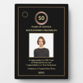 Plaque Photo Années De Service Rémunération De Photos (Devant)