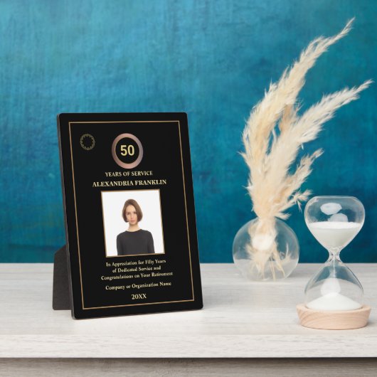 Plaque Photo Années De Service Rémunération De Photos (Côté)