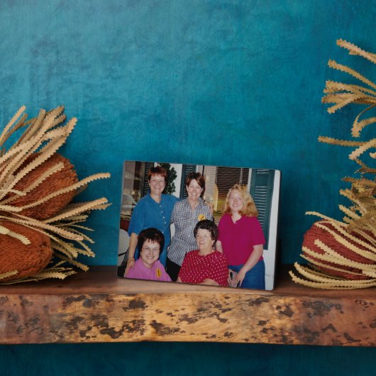 PLAQUE PHOTO ANNIE SUE AVEC DES AMIS DE L'ÉCOLE (Côté)