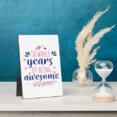 Plaque Photo Anniversaire 10 ans entiers d'être génial (Côté)