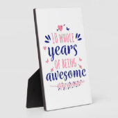Plaque Photo Anniversaire 10 ans entiers d'être génial (Côté)