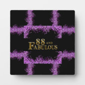 Plaque Photo Anniversaire 88 ans (Devant)