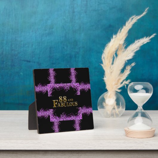 Plaque Photo Anniversaire 88 ans (Insitu)