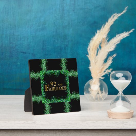 Plaque Photo Anniversaire 92 ans (Insitu)