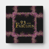 Plaque Photo Anniversaire 93 ans (Devant)