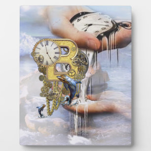 Plaque Photo Anniversaire-Capitale-lettre-B Art