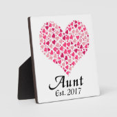 Plaque Photo Anniversaire de grossesse de la tante (Recto)