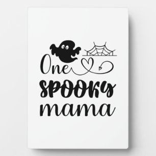 Plaque Photo Anniversaire d'Halloween d'une maman Éffrayante