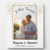 Plaque Photo Anniversaire du Mariage d'or (Devant)