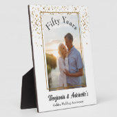 Plaque Photo Anniversaire du Mariage d'or (Côté)