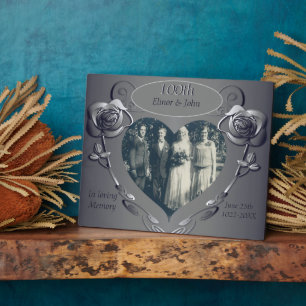 Plaque Photo Anniversaire "En mémoire de"