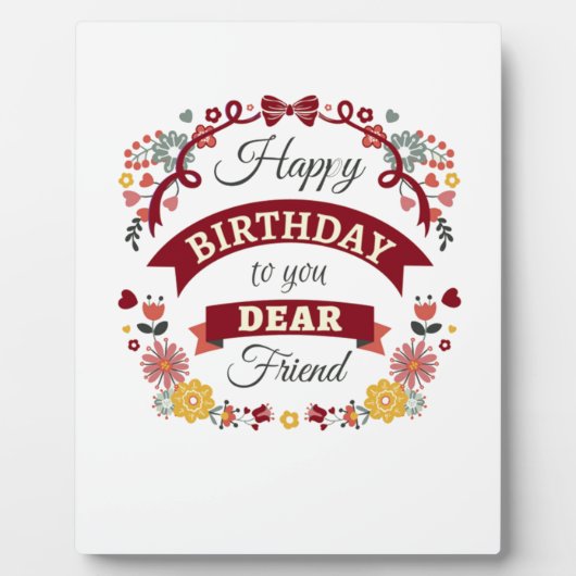 Plaque Photo anniversaire est une chose annuelle (Devant)