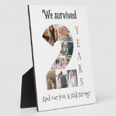 Plaque Photo Anniversaire Mariage de deux ans (Côté)