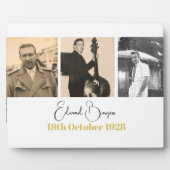 Plaque Photo Anniversaire Photo Collage Homme Moderne (Devant)