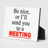 Plaque Photo Anti-Réunion Dire Easel (Côté)