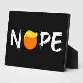 Plaque Photo Anti-Trump - Nope Edition II (Côté)