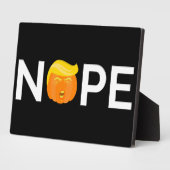 Plaque Photo Anti-Trump - Nope Halloween Edition I (Côté)