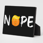 Plaque Photo Anti-Trump - Nope Halloween Edition II (Côté)