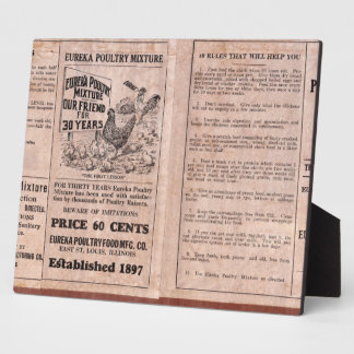Plaque Photo Antique Canister Feed