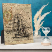 Plaque Photo Antique Old General France (Côté)