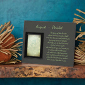 Plaque Photo Août Birthstone Peridot (Côté)