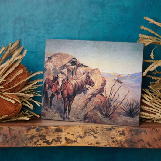 Plaque Photo Apache Ambush (Côté)