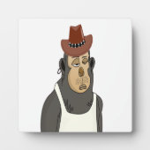 Plaque Photo Ape ennuyée (Devant)