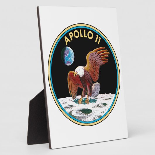 Plaque Photo Apollo 11 (Côté)