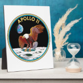 Plaque Photo Apollo 11 (Côté)