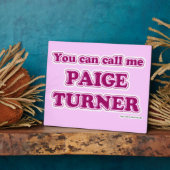 Plaque Photo Appelez-moi Paige Turner Funny Auteur Slogan (Côté)