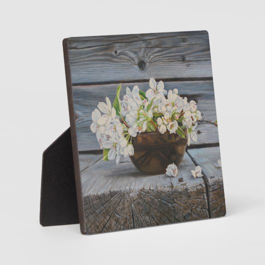Plaque Photo Apple Blossom Still Life – Original Fine Art Print (Recto)