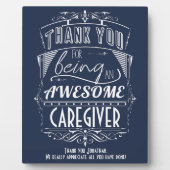 Plaque Photo Appréciation du Merci de l'aidant (Devant)