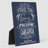 Plaque Photo Appréciation du Merci de l'aidant (Côté)