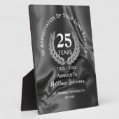 Plaque Photo Appréciation du service long personnalisée (Côté)