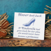 Plaque Photo Apprenez de la chaussure de Cendrillon (Côté)