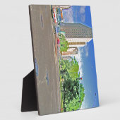 Plaque Photo Après-midi animé à Chicago (Côté)