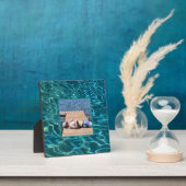 Plaque Photo Aqua Blue Water Motif, ondulations océaniques (Insitu)