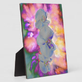 Plaque Photo Aquarelle Abstraite orchidées tropicales (Côté)